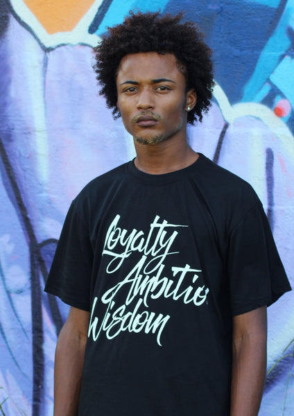 L.A.W Black Script T-shirt